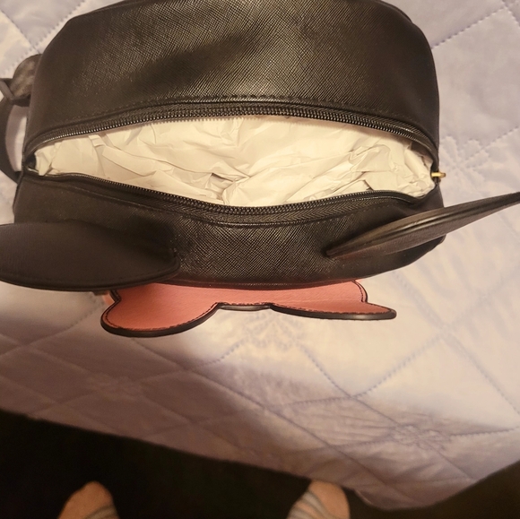 Disney Minnie Mouse Polka Dot Mini Backpack - Black and Pink - Picture 5 of 11